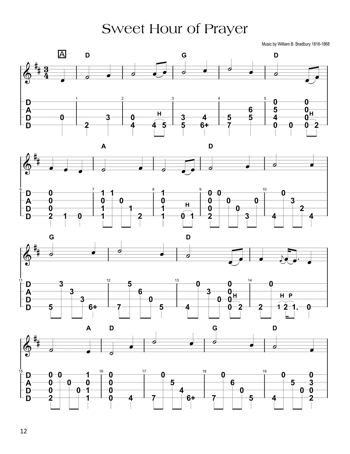 B101E Sweet Hour of Prayer Songbook (PDF download)