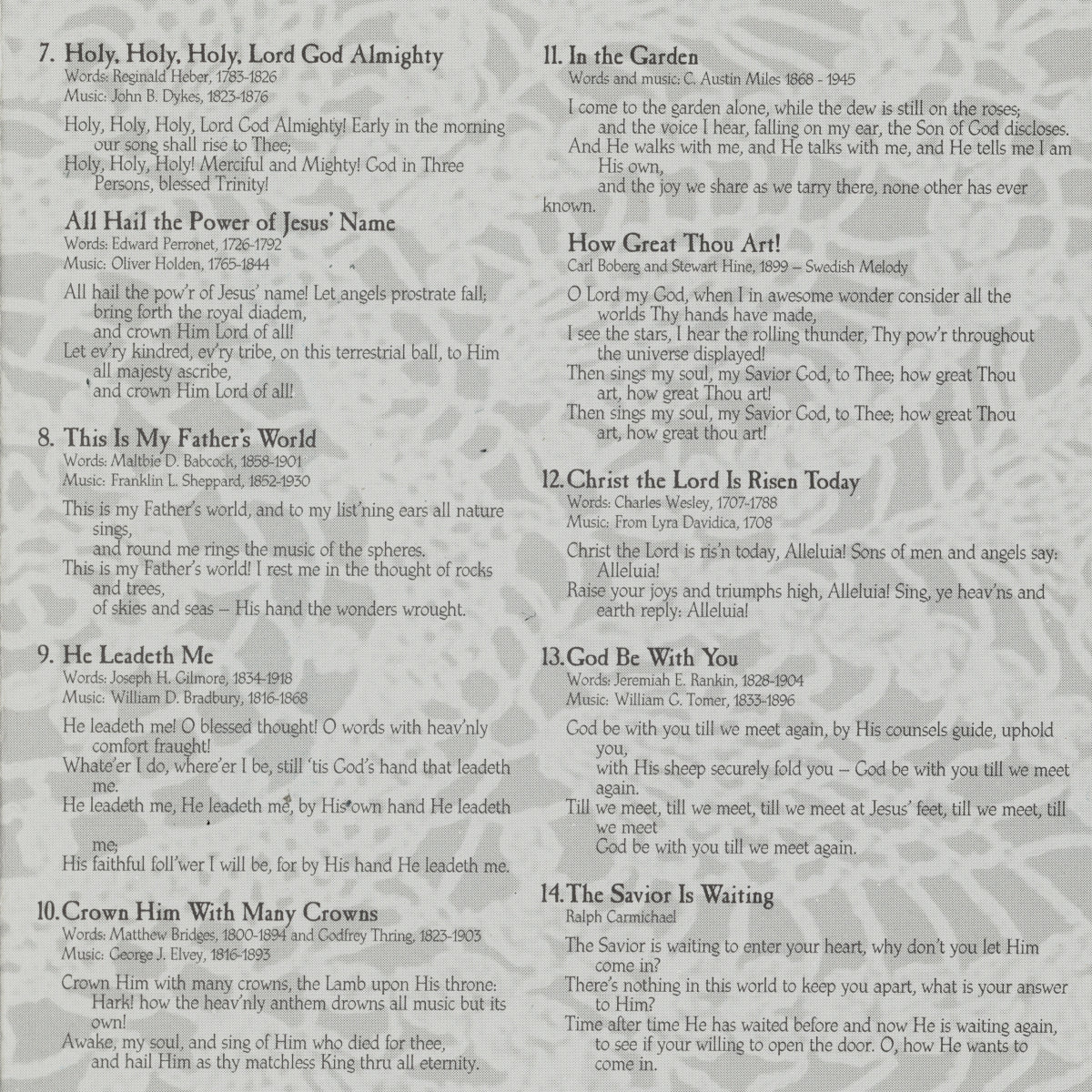 CD101 Sweet Hour of Prayer - CD