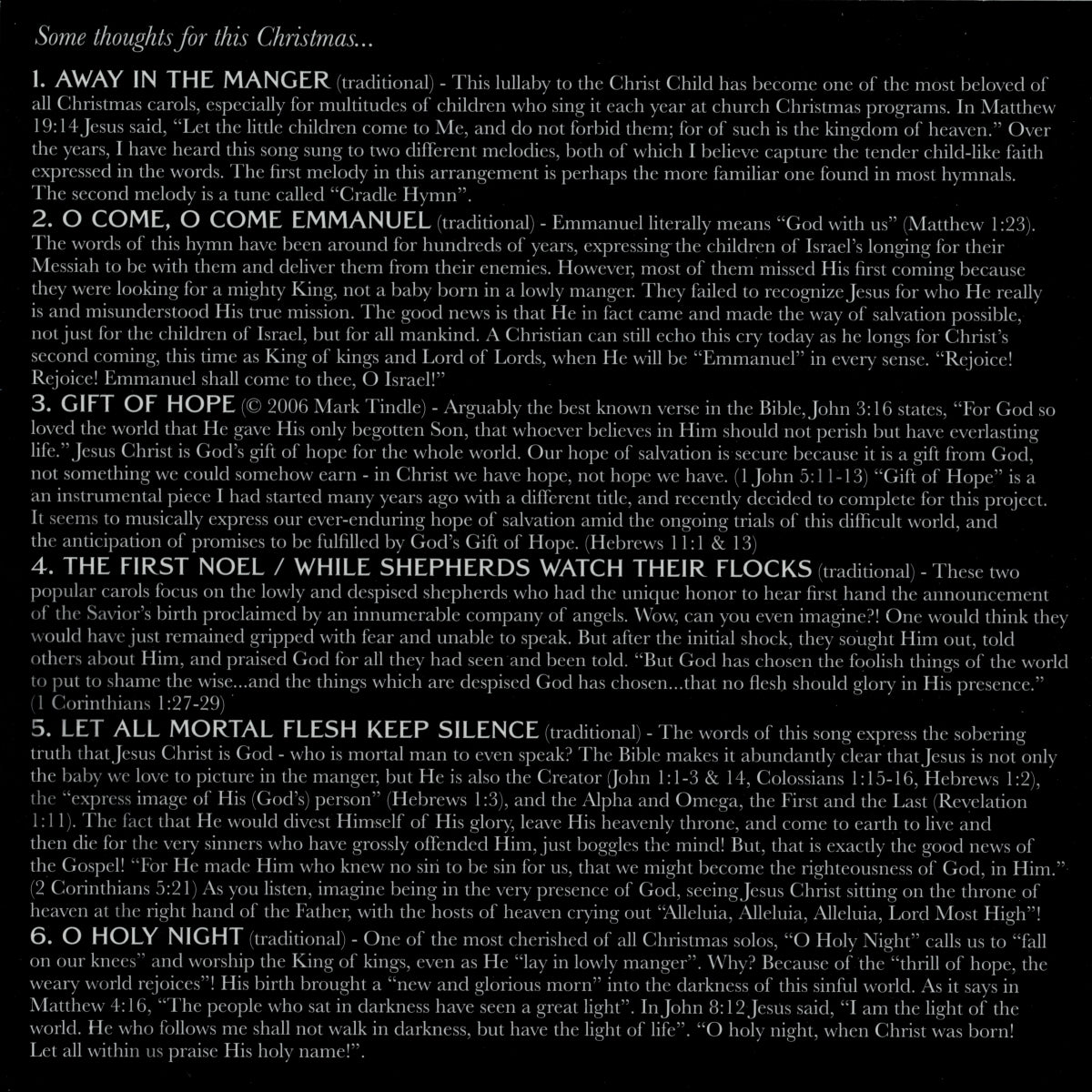 CD107M Gift of Hope - MP3 downloads